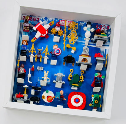 Display Frame Case For Lego Marvel Avengers Advent Calendar 2023 76267 Minifigures 27CM