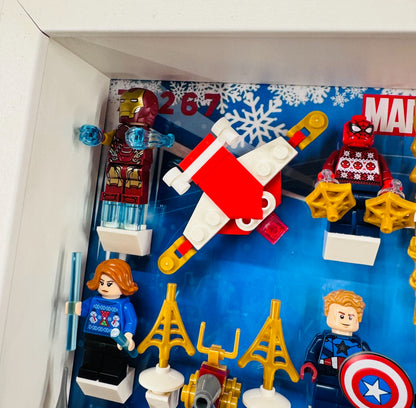 Display Frame Case For Lego Marvel Avengers Advent Calendar 2023 76267 Minifigures 27CM