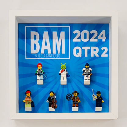 Display case Frame For Lego BAM Build a Minifigure 2024 Quarter 3 27cm