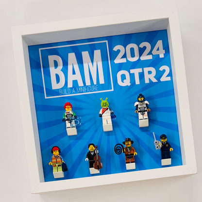 Display case Frame For Lego BAM Build a Minifigure 2024 Quarter 3 27cm