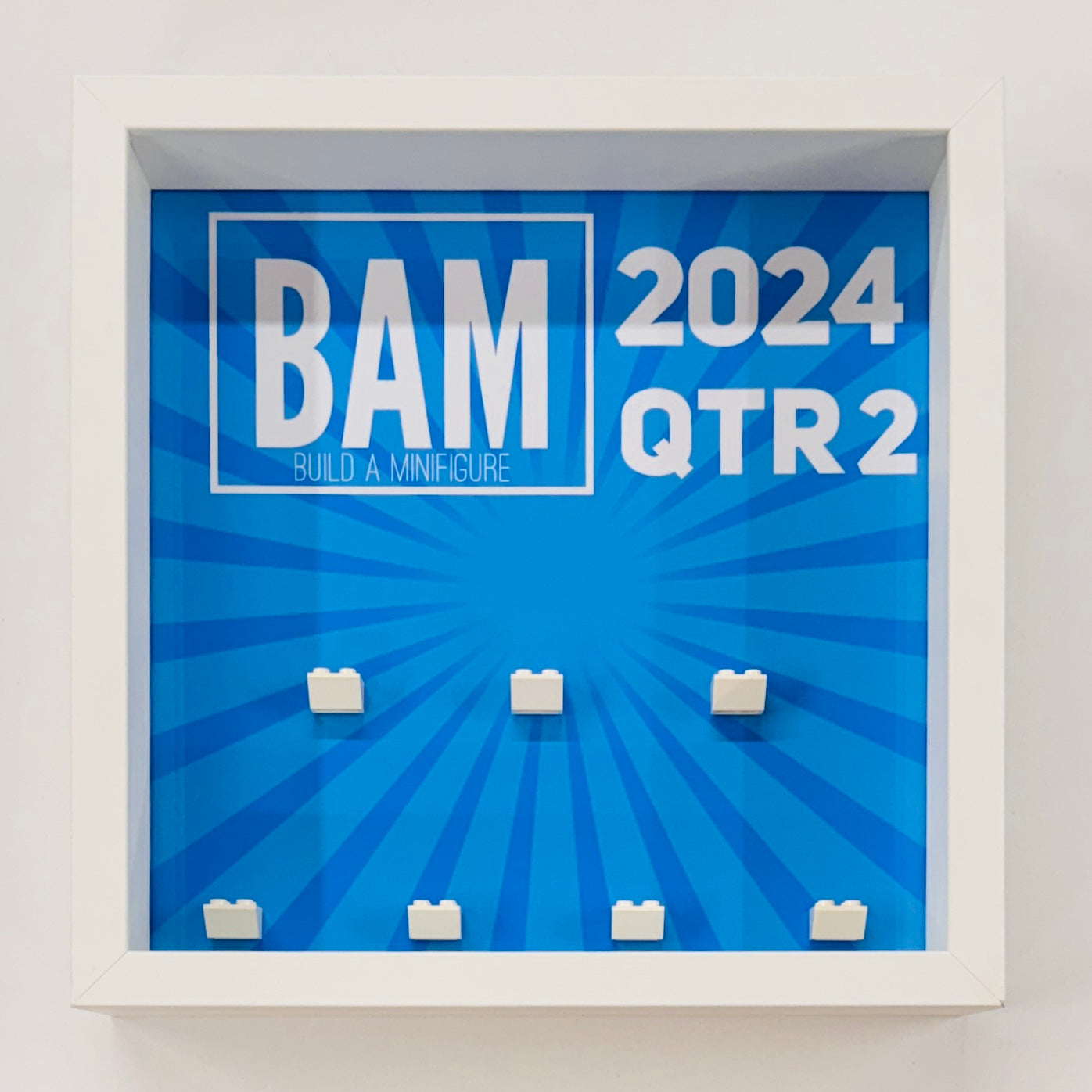 Display case Frame For Lego BAM Build a Minifigure 2024 Quarter 3 27cm