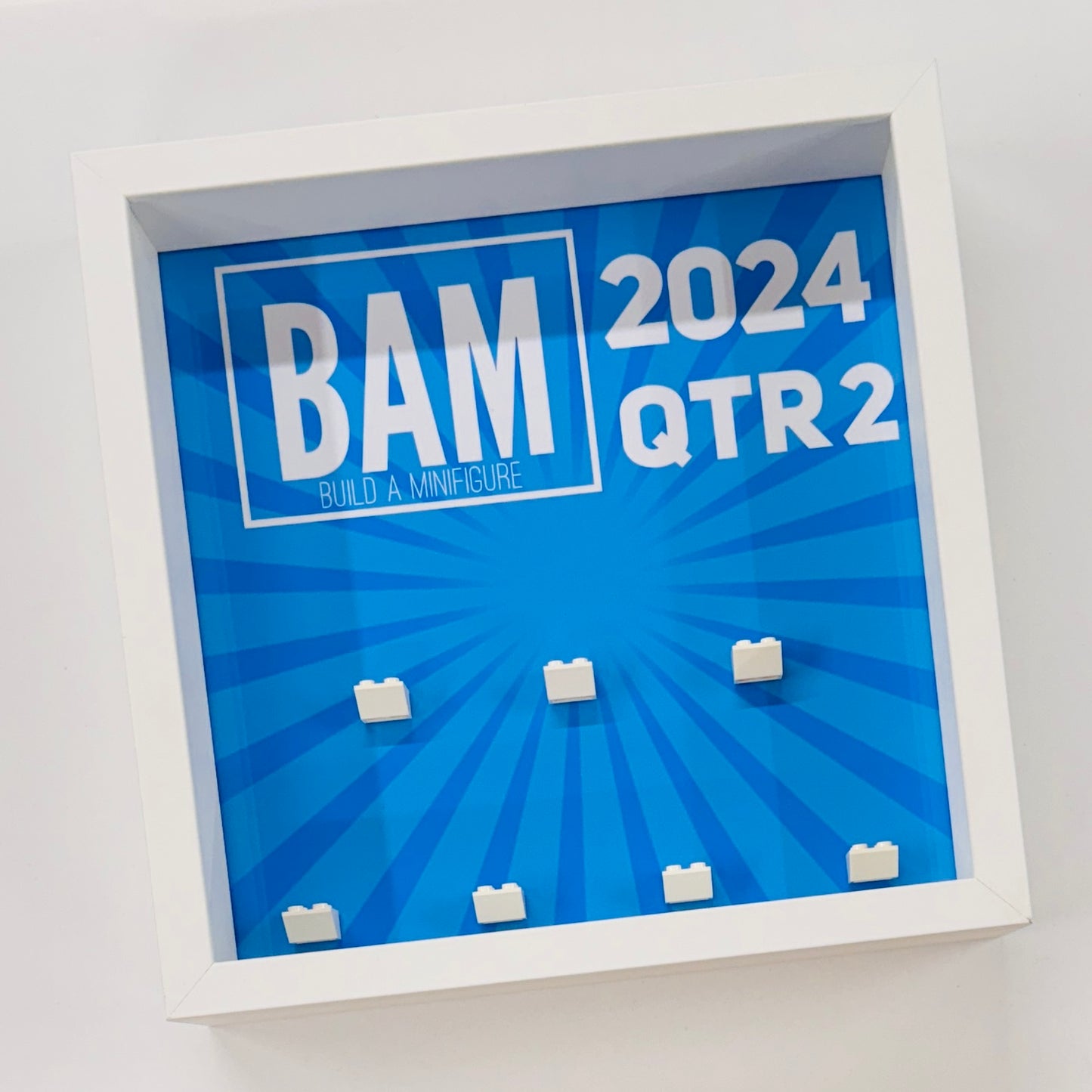 Display case Frame For Lego BAM Build a Minifigure 2024 Quarter 3 27cm