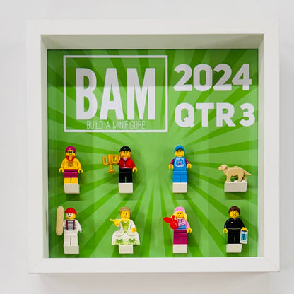 Display case Frame For Lego BAM Build a Minifigure 2024 Quarter 3 27cm