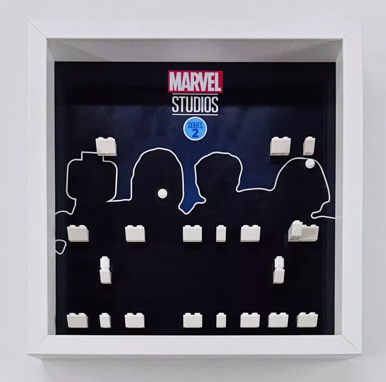 Display case Frame  for Lego ® Marvel Series 2 71039 minifigures 27cm