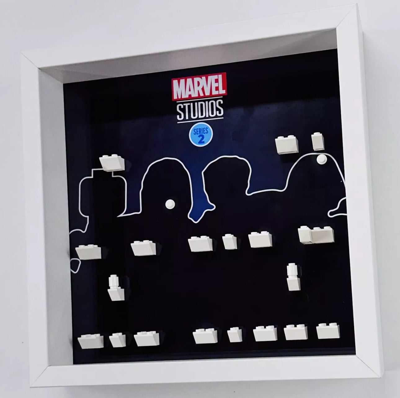 Display case Frame  for Lego ® Marvel Series 2 71039 minifigures 27cm