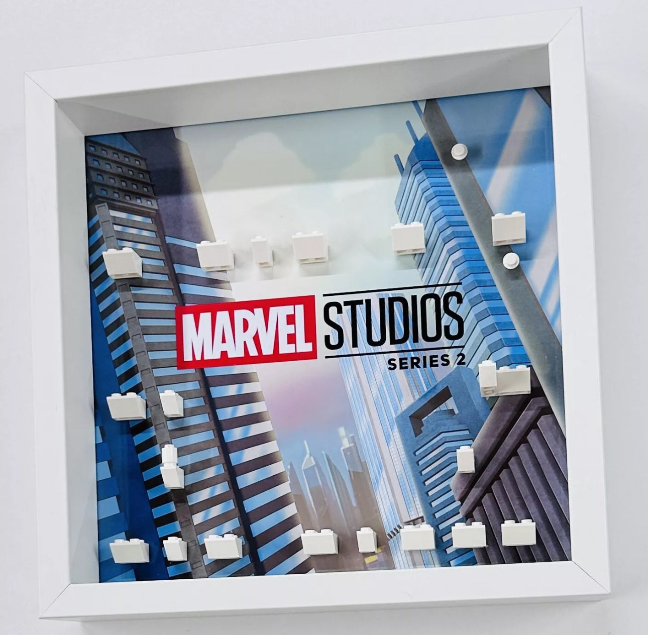 Display case Frame  for Lego ® Marvel Series 2 71039 minifigures 27cm