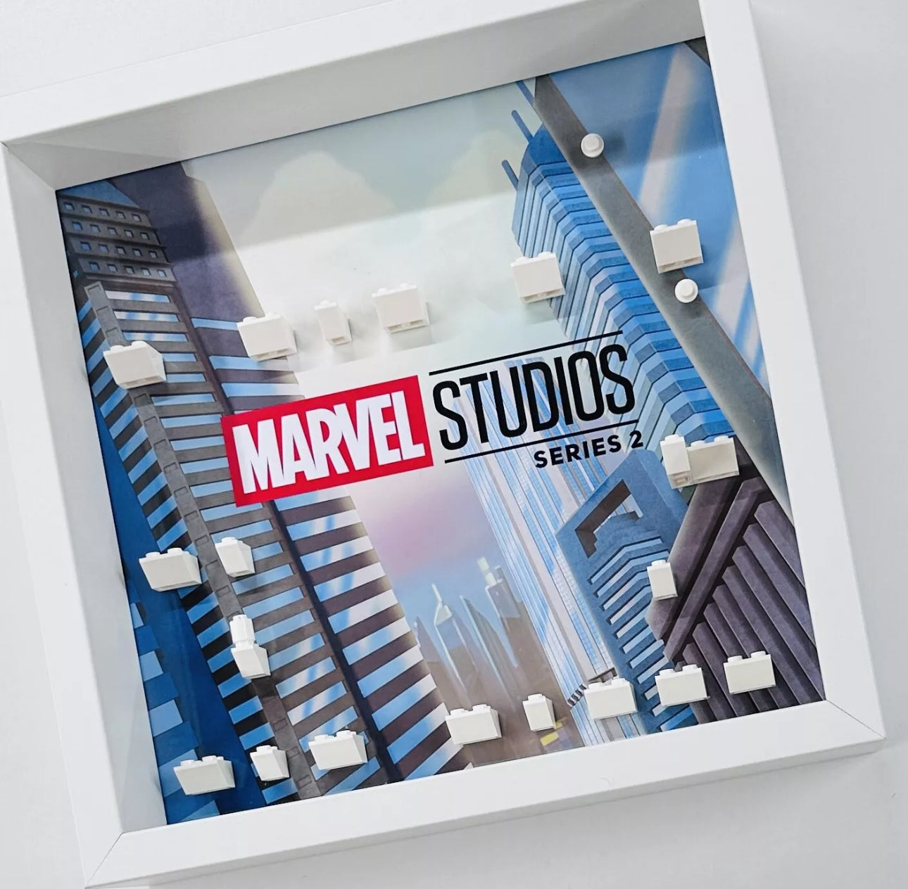 Display case Frame  for Lego ® Marvel Series 2 71039 minifigures 27cm