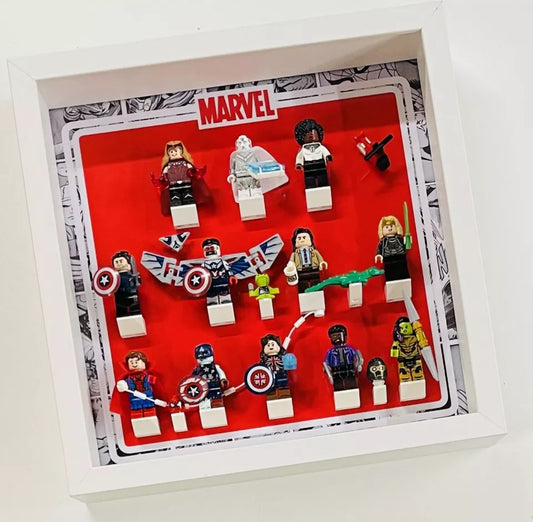 Display Frame case for Lego ® Marvel Series 1 71031 minifigures 27cm