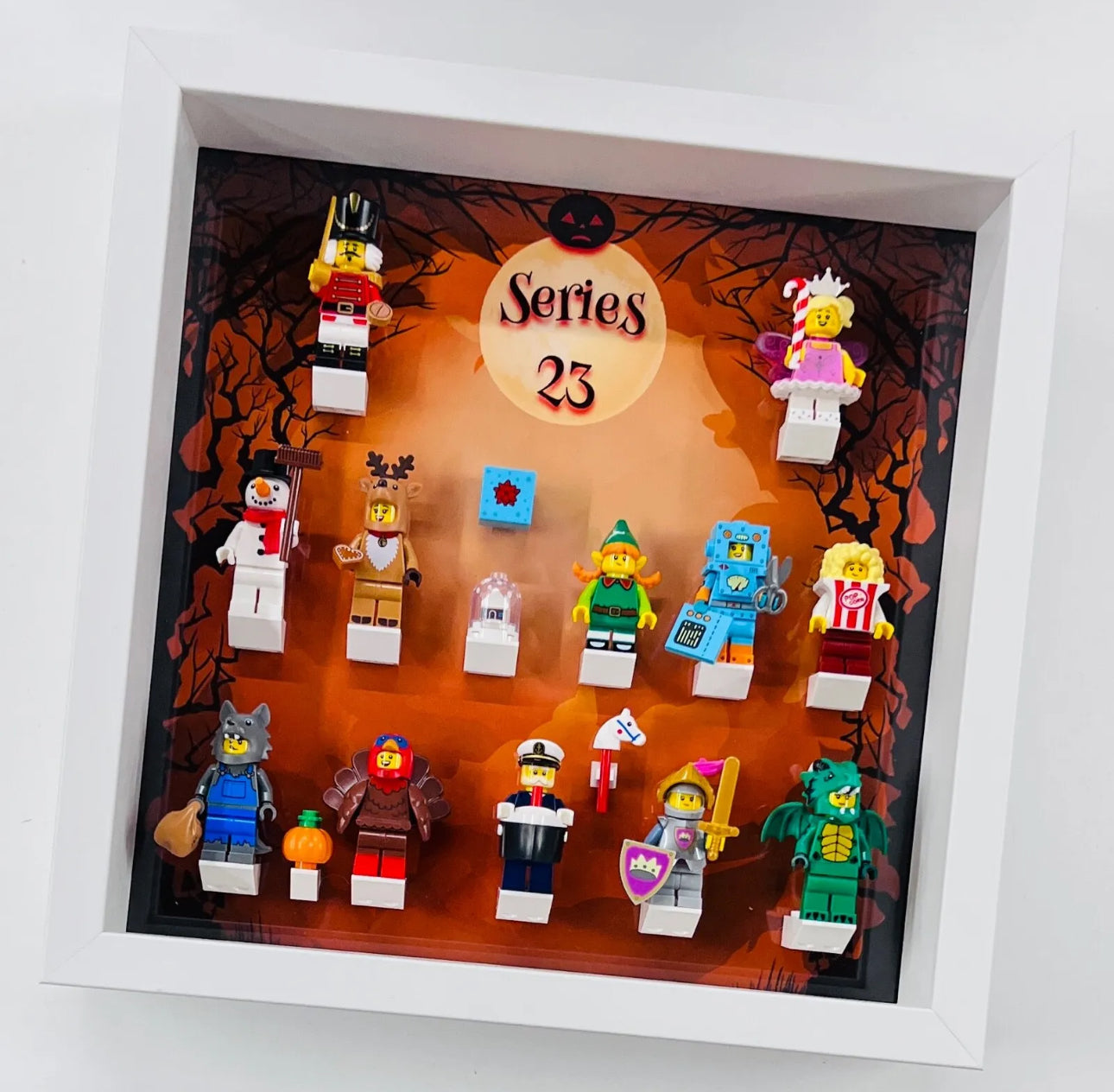 Display Frame For 71034 Lego Series 23 Minifigures 27cm