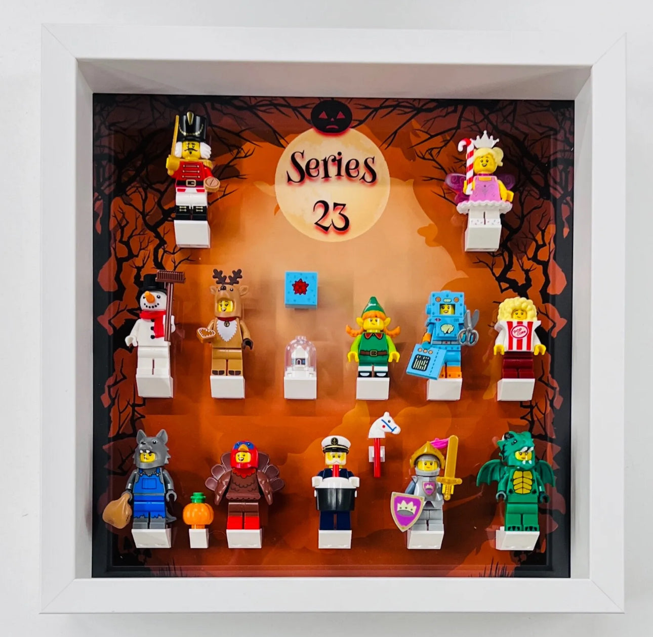 Display Frame For 71034 Lego Series 23 Minifigures 27cm