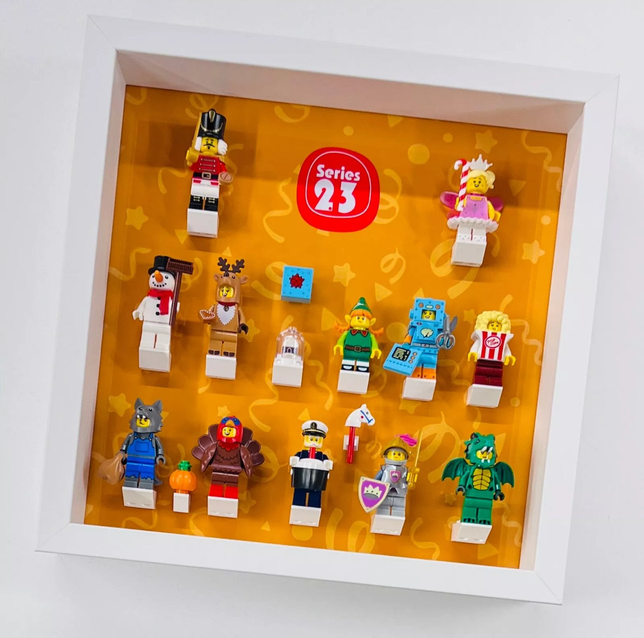 Display Frame case For Lego Series 23 71034 Minifigures 27cm