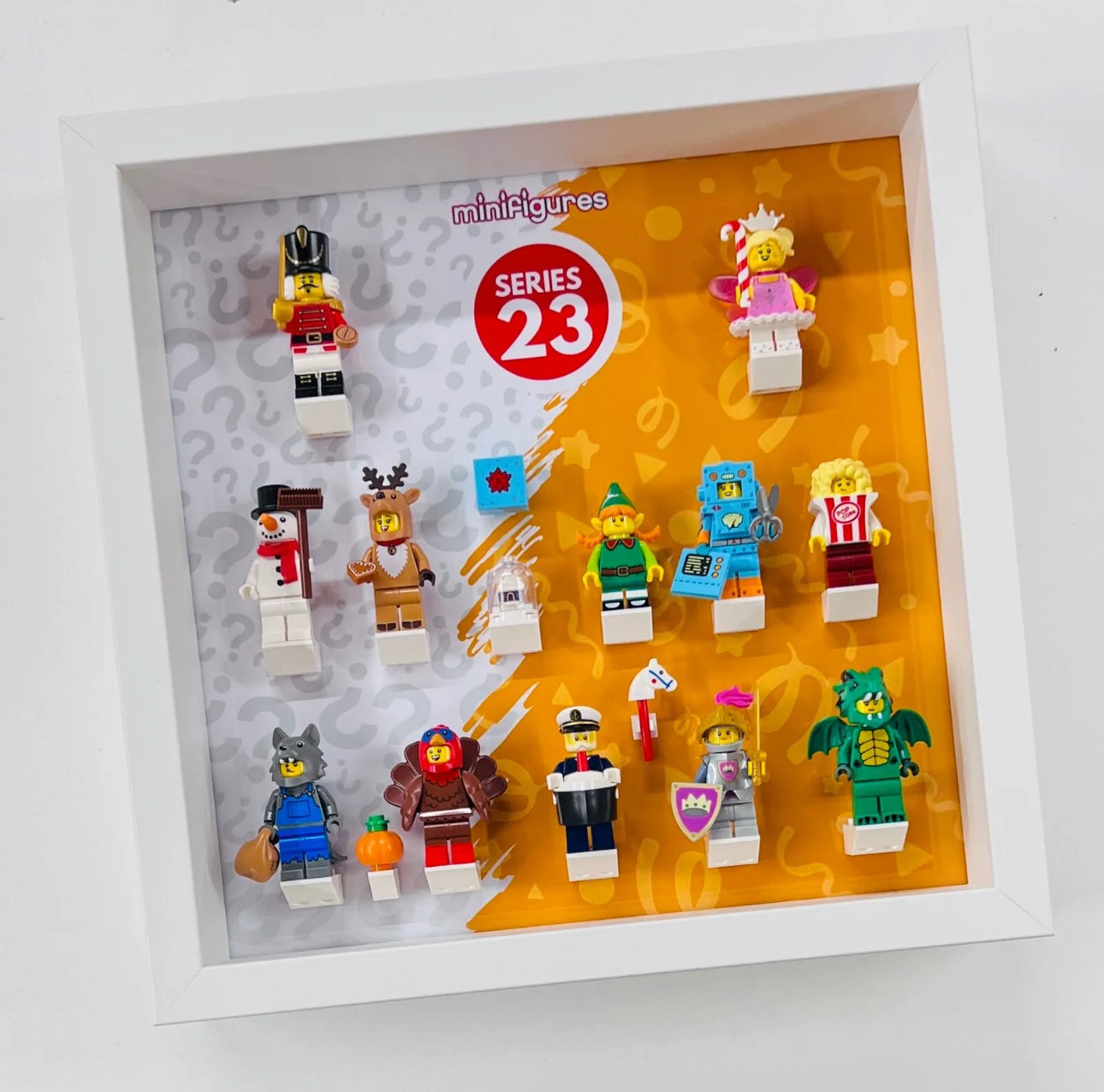 Display Frame case For Lego Series 23 71034 Minifigures 27cm figures