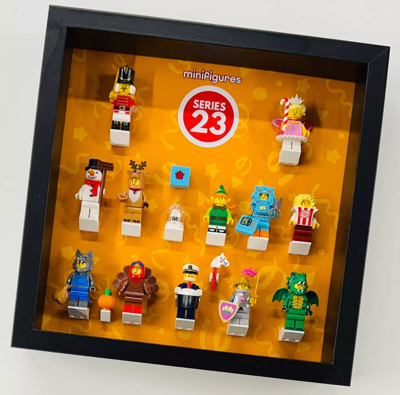 Display Frame case For Lego Series 23 71034 Minifigures 27cm