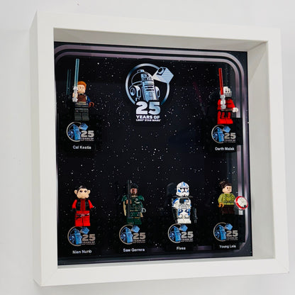 Display case Frame For Lego 25th Anniversary Star Wars Minifigures 27CM