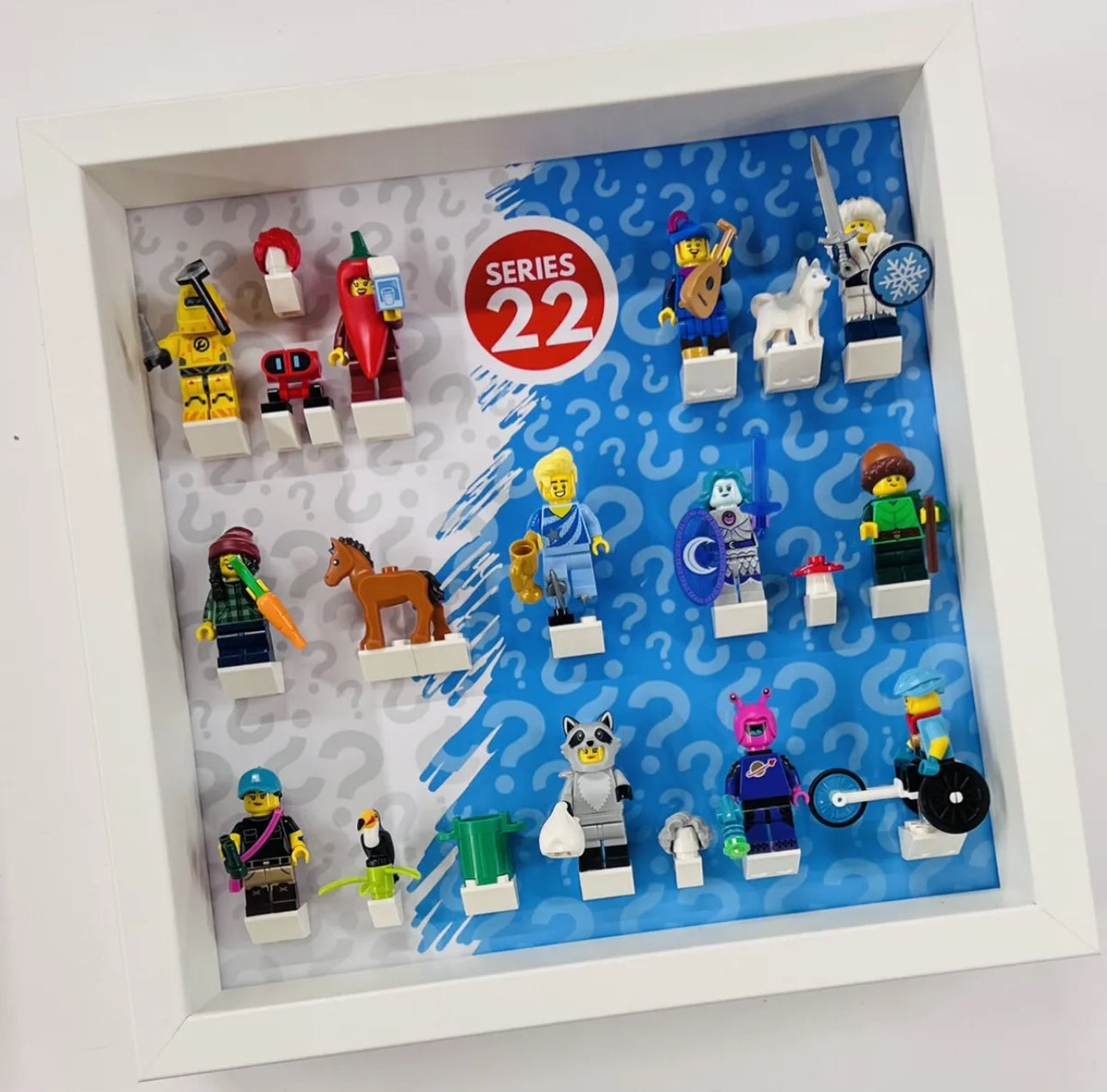 Display case Frame For Lego Series 22 Minifigures 71032 27cm