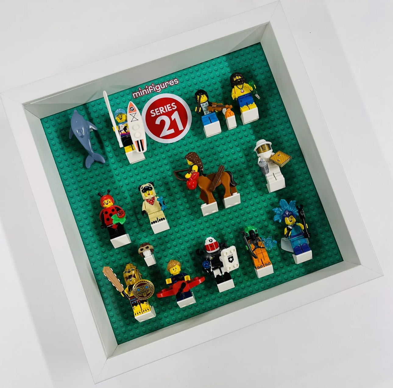 Display case Frame For 71029 Lego Series 21 Minifigures 27cm