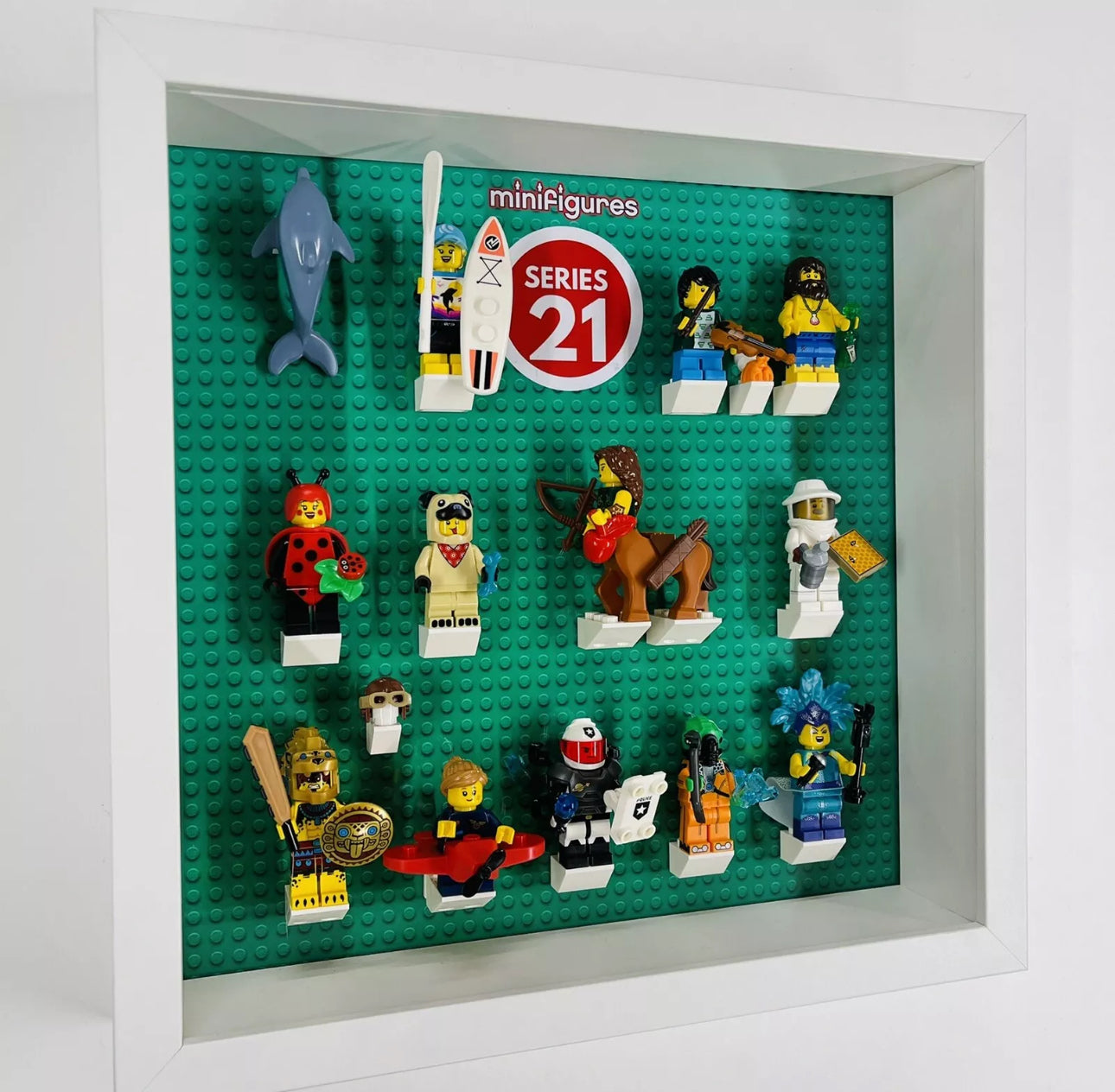 Display case Frame For 71029 Lego Series 21 Minifigures 27cm