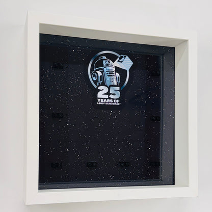 Display case Frame For Lego 25th Anniversary Star Wars Minifigures 27CM 8 fig