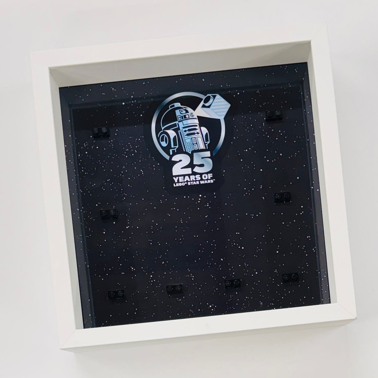 Display case Frame For Lego 25th Anniversary Star Wars Minifigures 27CM 8 fig