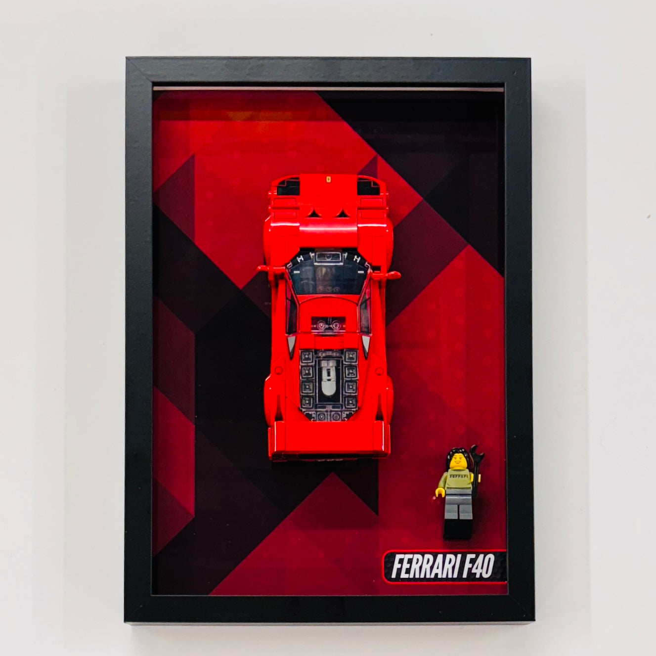 Display Wall Mount Frame for Lego ® Speed Champions Ferrari F40 76934