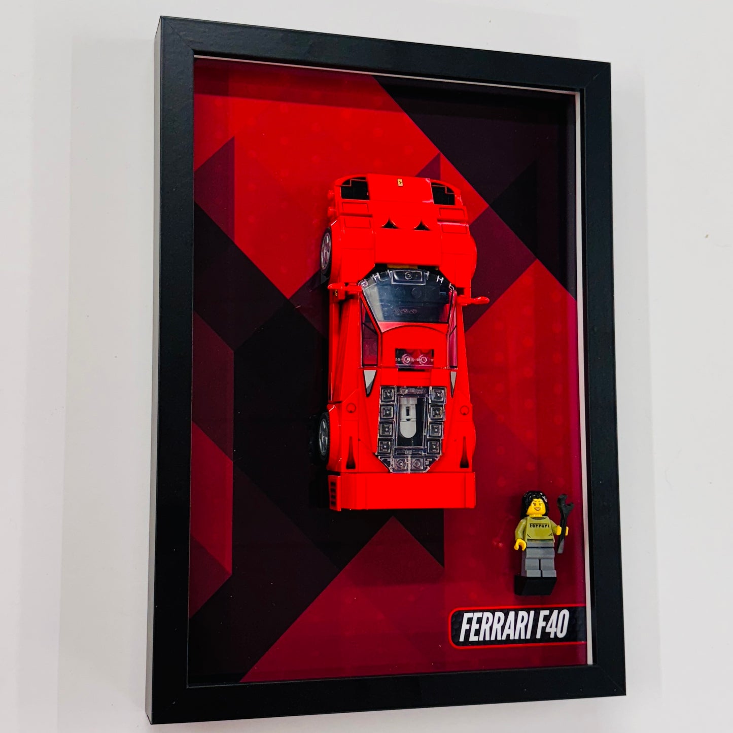 Display Wall Mount Frame for Lego ® Speed Champions Ferrari F40 76934