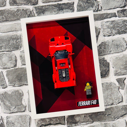 Display Wall Mount Frame for Lego ® Speed Champions Ferrari F40 76934