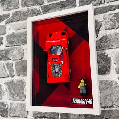 Display Wall Mount Frame for Lego ® Speed Champions Ferrari F40 76934