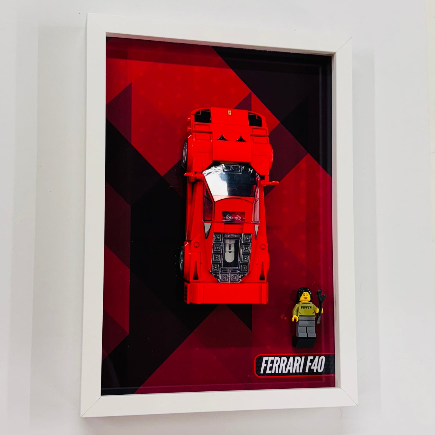 Display Wall Mount Frame for Lego ® Speed Champions Ferrari F40 76934