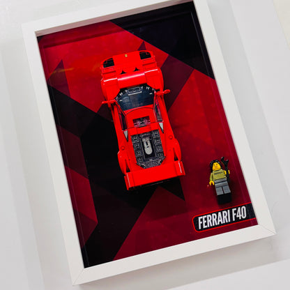 Display Wall Mount Frame for Lego ® Speed Champions Ferrari F40 76934