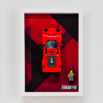 Display Wall Mount Frame for Lego ® Speed Champions Ferrari F40 76934