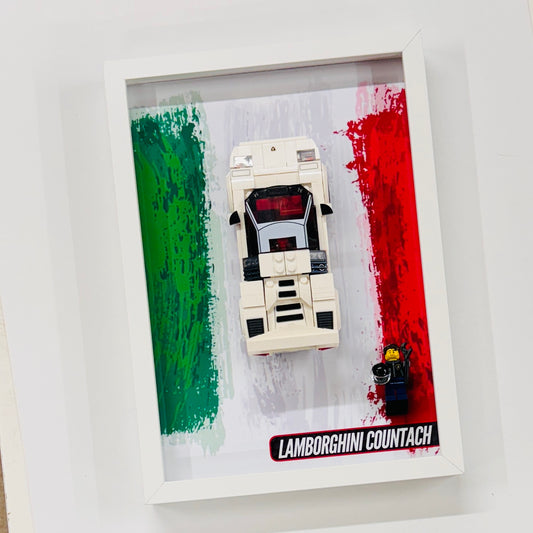 Display Wall Mount Frame for Lego ® Speed Champions Lamborghini Countach