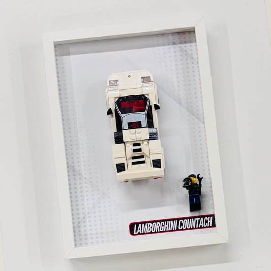 Display Wall Mount Frame for Lego ® Speed Champions Lamborghini Countach