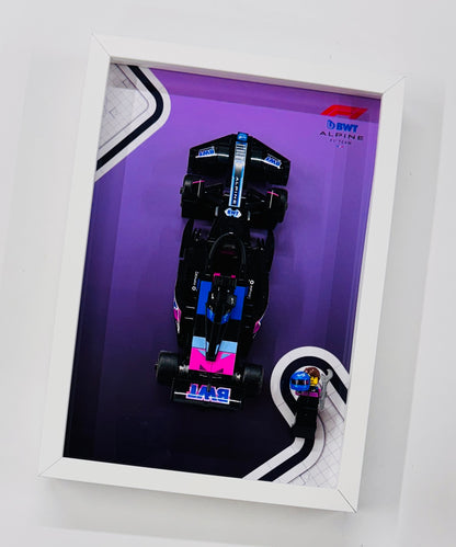 Display Frame for Lego ® Speed Champions BWT Alpine F1 A524 Formula one 1 77248