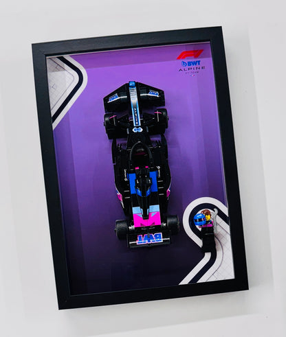 Display Frame for Lego ® Speed Champions BWT Alpine F1 A524 Formula one 1 77248