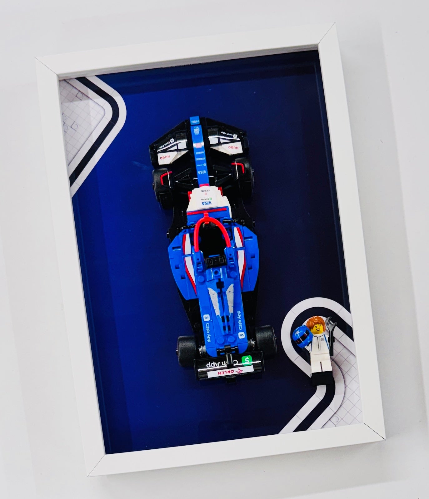 Display Frame for Lego ® Speed Champions Visa Cash RB VCARB Formula one 1 Wall mount