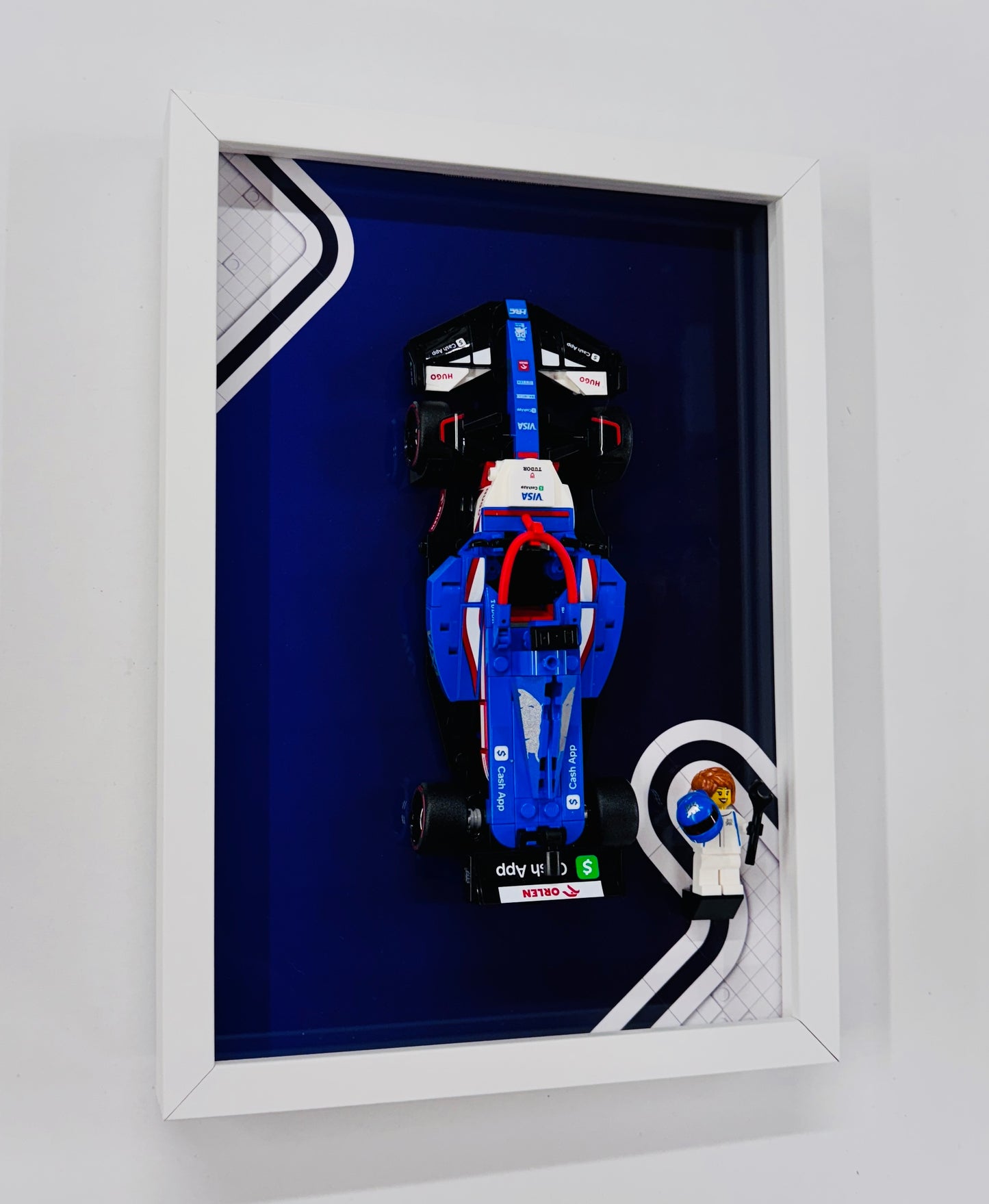 Display Frame for Lego ® Speed Champions Visa Cash RB VCARB Formula one 1 Wall mount