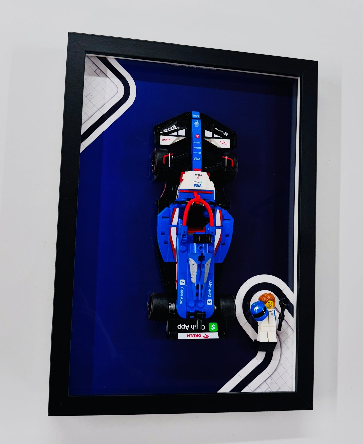 Display Frame for Lego ® Speed Champions Visa Cash RB VCARB Formula one 1 Wall mount