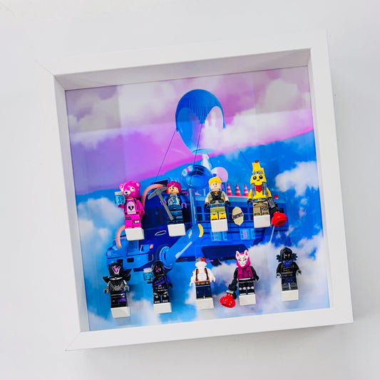 Display Frame Case For Lego Series Fortnite Bus minifigures 77073