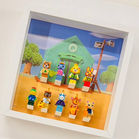 Display Frame Case For Lego Animal Crossing Minifigures 27CM