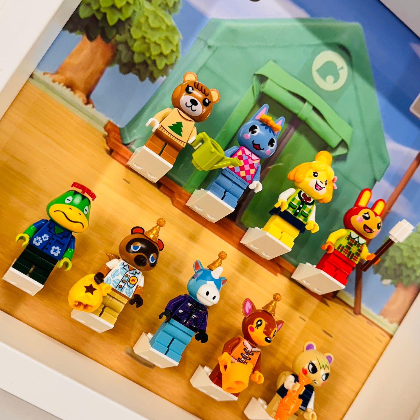 Display Frame Case For Lego Animal Crossing Minifigures 27CM