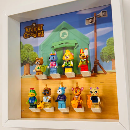 Display Frame Case For Lego Animal Crossing Minifigures 27CM