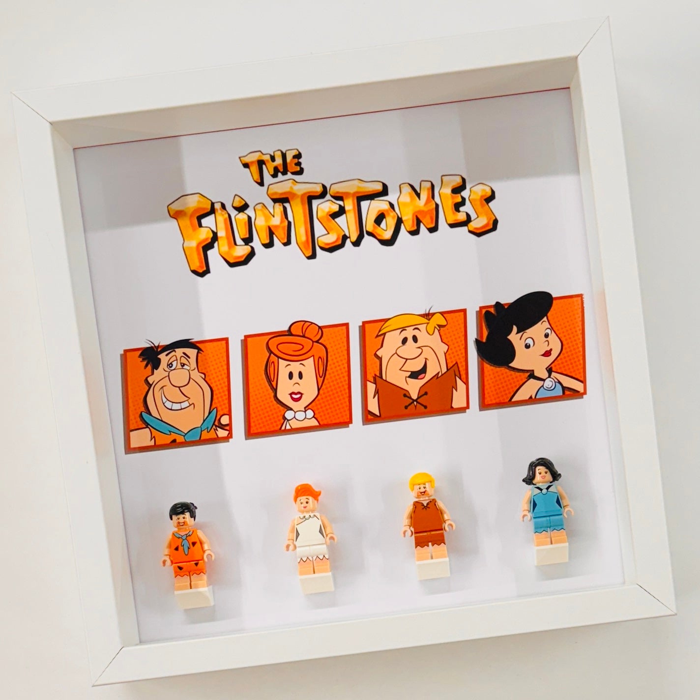 Display Frame Case For Lego Flintstones Minifigures 27CM 21316