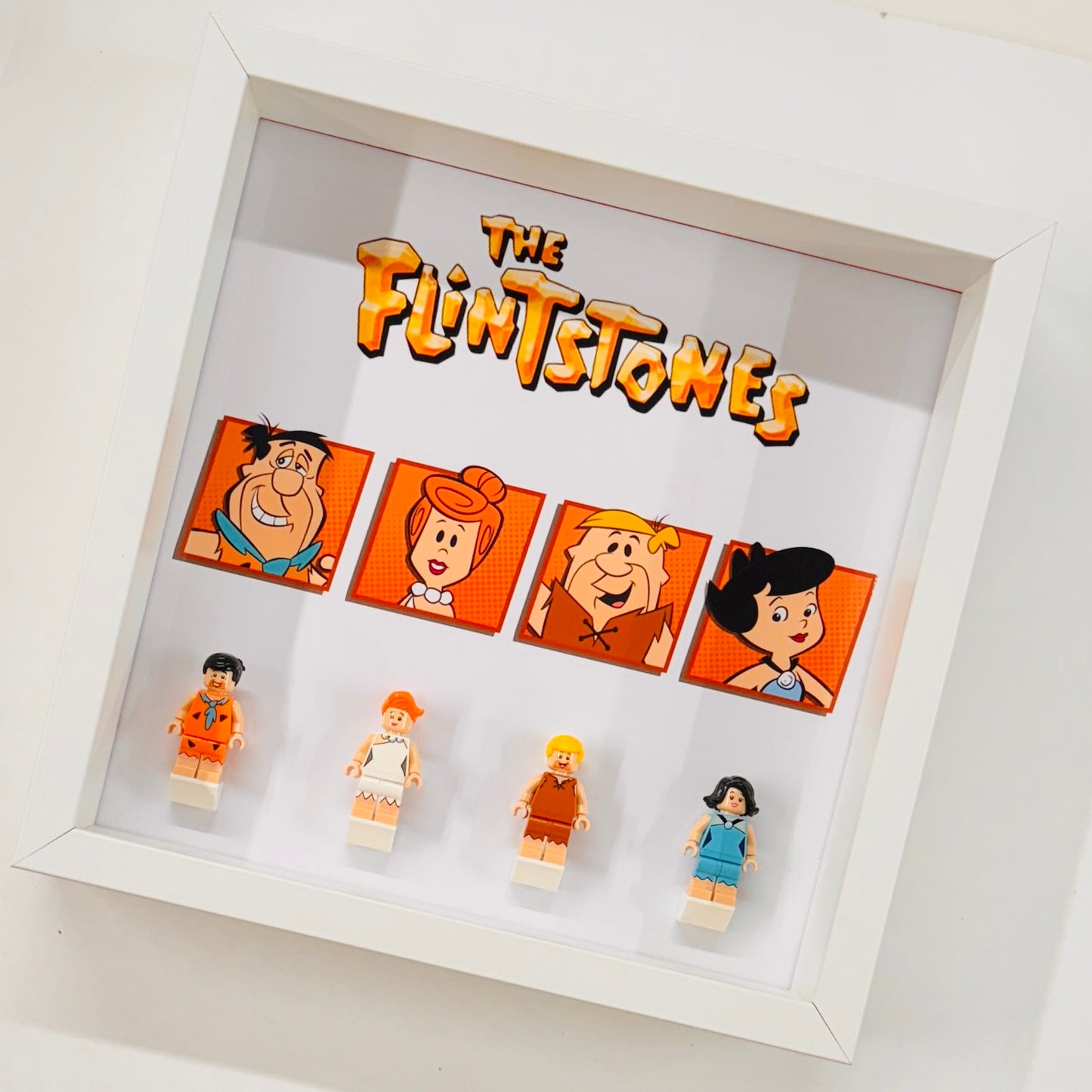 Display Frame Case For Lego Flintstones Minifigures 27CM 21316