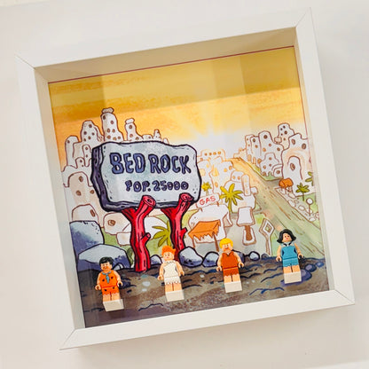 Display Frame Case For Lego Flintstones Minifigures 27CM 21316