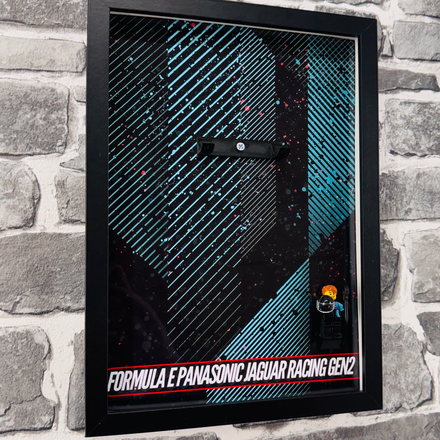 Display Wall Mount Frame for Lego ® Speed Champions Formula E Panasonic Jaguar Racing gen2