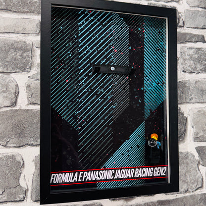 Display Wall Mount Frame for Lego ® Speed Champions Formula E Panasonic Jaguar Racing gen2