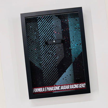 Display Wall Mount Frame for Lego ® Speed Champions Formula E Panasonic Jaguar Racing gen2