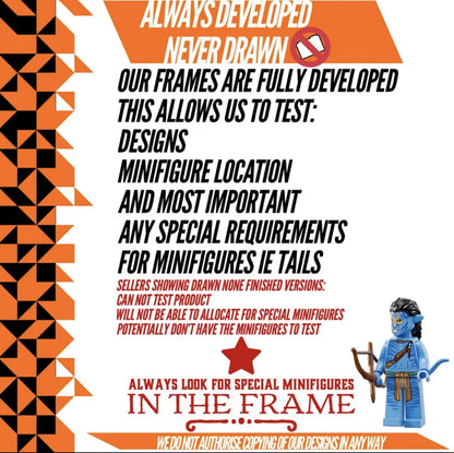 always developed lego minifigures display frames 