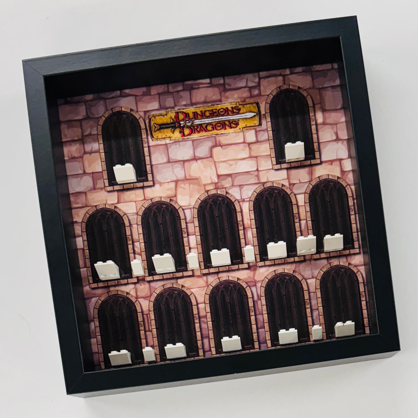 black display frame for lego dungeon dragons minifigures 