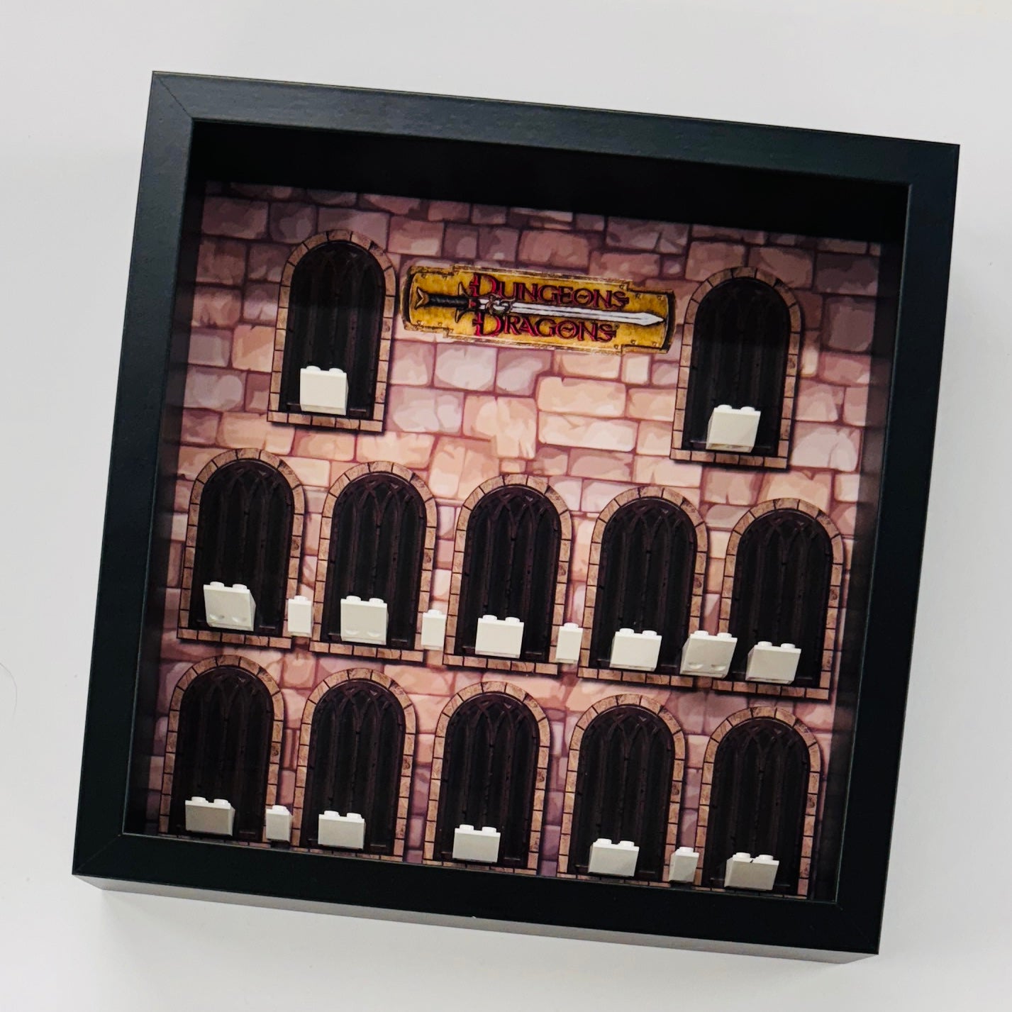 black frame for lego 1047 dungeon dragons minifigures 